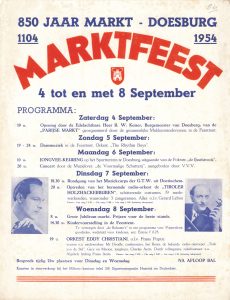 D30/E34 Marktfeest 850 jaar markt Doesburg 4 t/m 8 september 1954